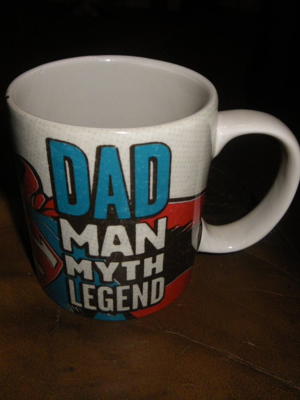 Hallmark DC Comics Superman Dad Man Myth Legend Coffee Mug Father’s Day Present